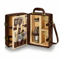 Manhattan Two Bottle Cocktail Case w/ Barware